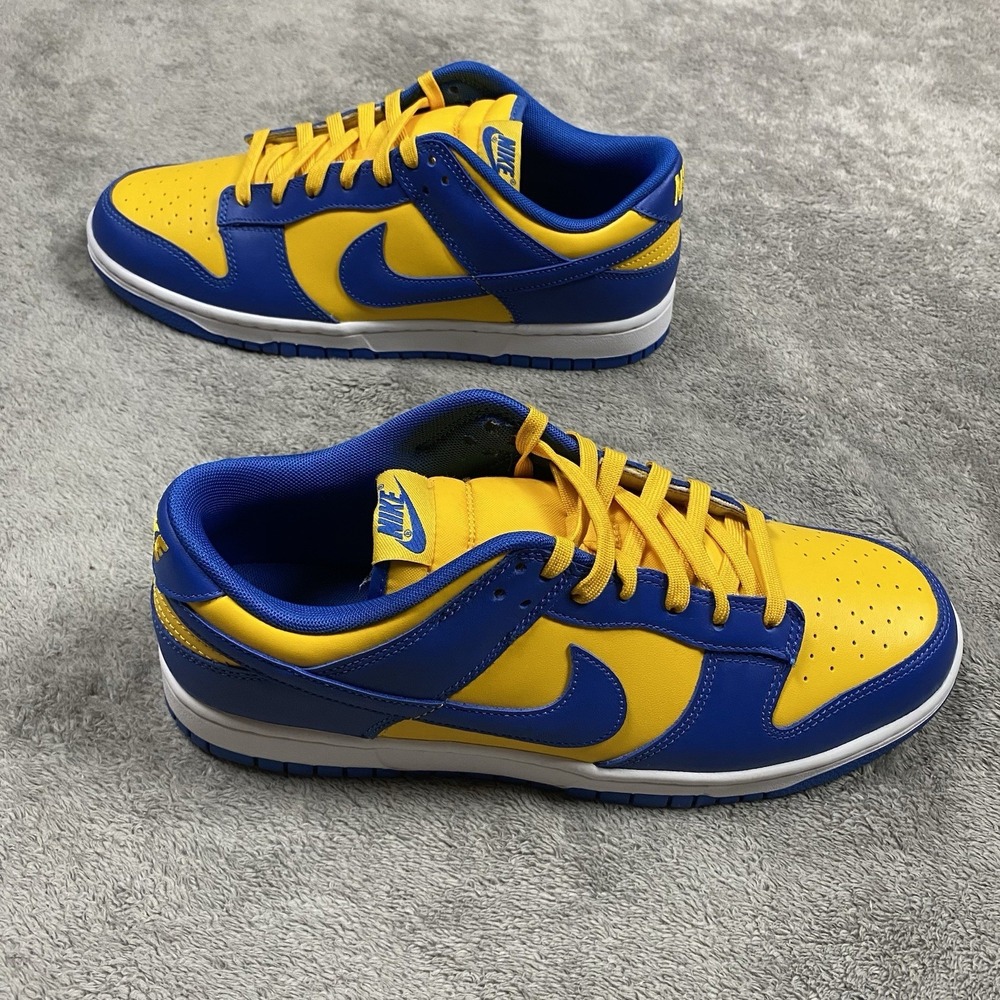 Nike Dunk Low Retro Men's Size 11.5 Blue Yellow Shoe DD1391-402